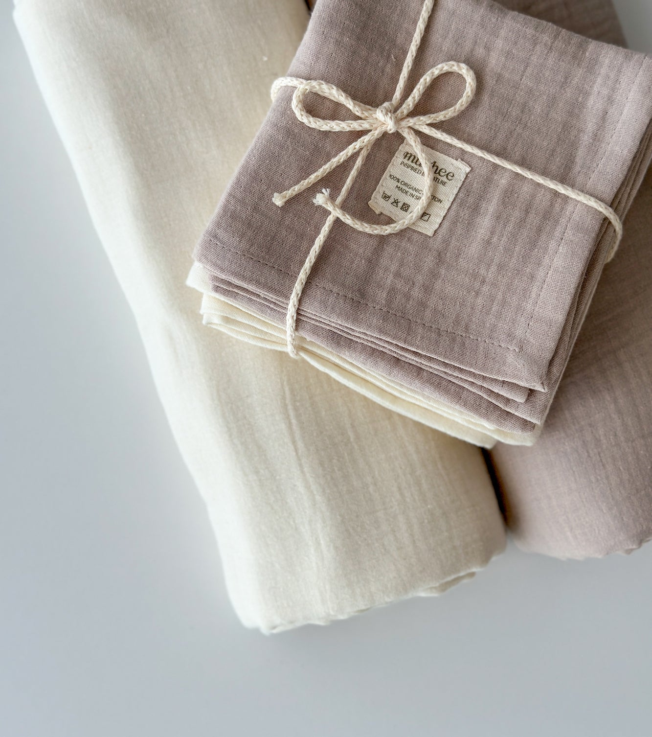 2-Pack Organic Cotton Muslin | Various Colors