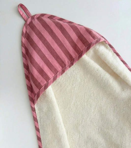 Toalla Capa | Marea | Rayas rosas