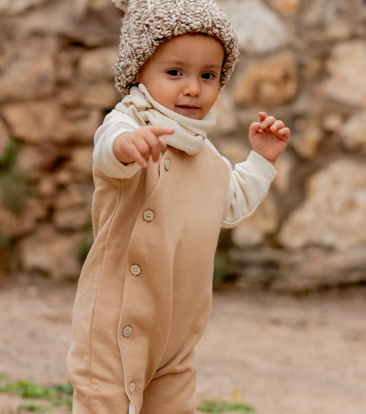 Organic cotton romper | Linden | Sand