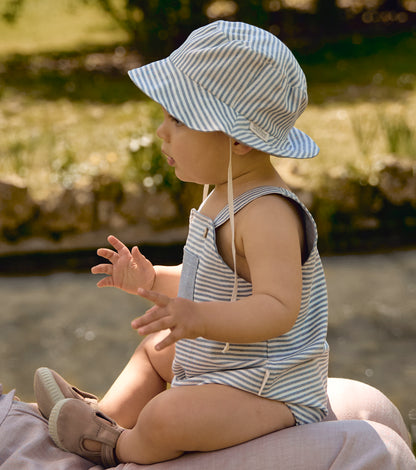 Gorro Bucket | Balmaseda | Denim Rayas