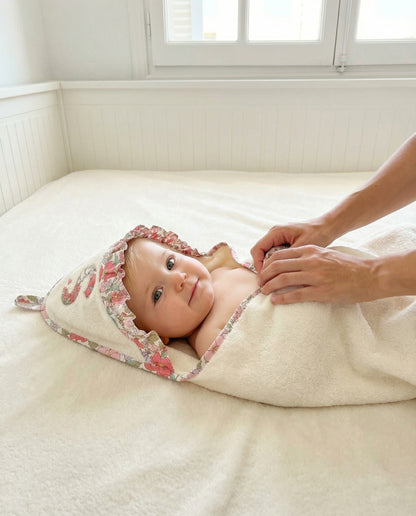 Toalla Capa Personalizada | Buganvilla | Flores rosa