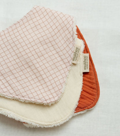 Organic cotton bandana bib | Various colors