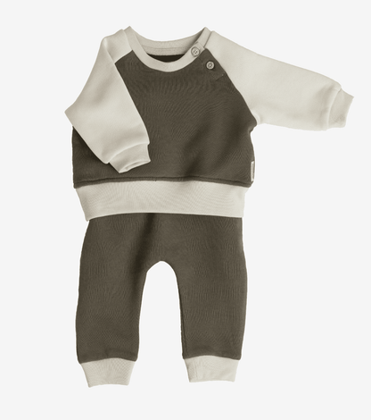 Pantalón de algodón orgánico Tilo | Verde oliva