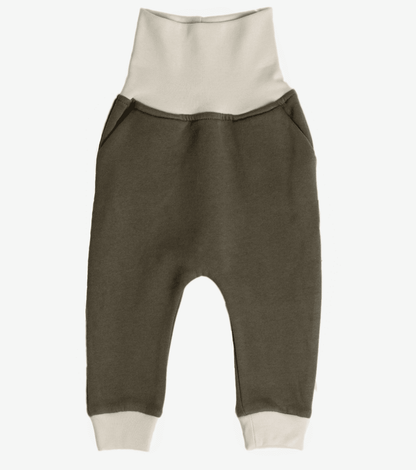 Pantalón de algodón orgánico Tilo | Verde oliva