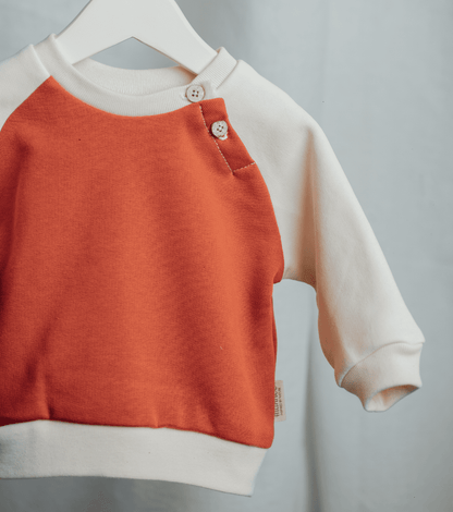 Sudadera de algodón orgánico Tilo | Arcilla