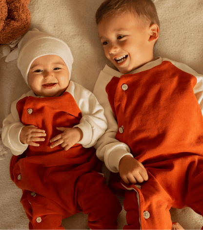 Organic cotton romper | Linden | Clay