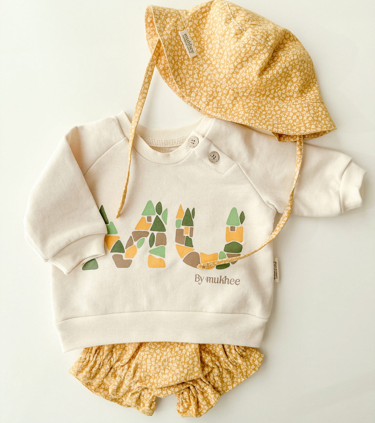 Organic cotton hat | Melide | Yellow
