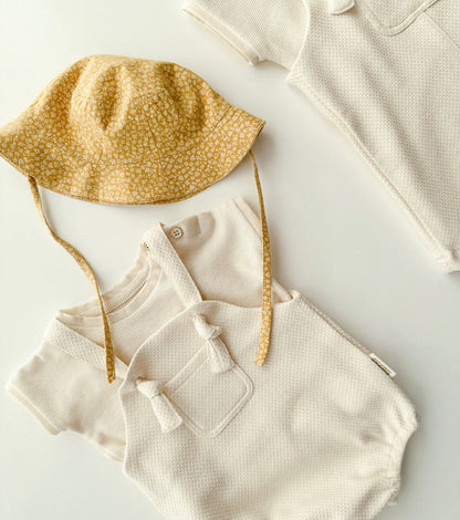 Organic cotton hat | Melide | Yellow